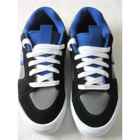 Vans Men's Chukka Push Black Pewter Grey Blue Canvas Suede shoes Sizes NIB - Picture 2 of 5